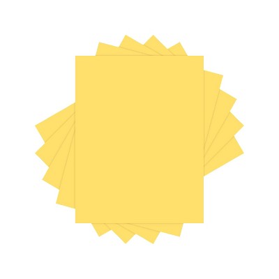 Lettermark Colors 30% Recycled Colored Paper 20 lbs. 8.5" x 11" Goldenrod 500 Sheets/Ream (94299)