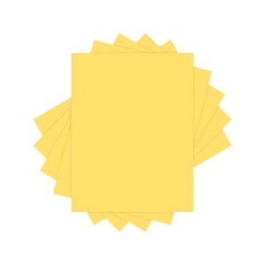 Lettermark Colors 30% Recycled Colored Paper 20 lbs. 8.5" x 11" Goldenrod 500 Sheets/Ream (94299) - 1 of 2