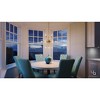 Urban Ambiance Luxury Modern Modern Chandelier,  22"H x 14-1/8"W,  Brushed Bronze Finish, UHP2521 - 2 of 4