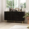 Famapy Modern 7 Drawers Dresser with Gold Metal Legs - 2 of 4