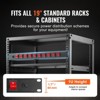 VEVOR 1U PDU, 10 Outlets, Rack Mount Power Strip Fits Standard 19" Server Racks, with Independent Switch Surge Protection, Black - 3 of 4