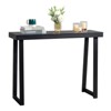 Karl Home |43.3 In. Console Table With Trapezoidal Legs, Wooden Frame - 2 of 4