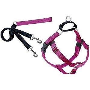2 Hounds Design Freedom No-Pull Dog Harness Training Package, Small, Raspberry - 1 of 4
