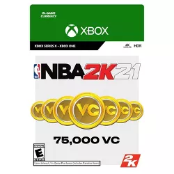 NBA 2K21: 75,000 Virtual Currency - Xbox One/Series X (Digital)
