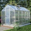 Aoodor Walk-In Greenhouse Polycarbonate Panel Hobby Greenhouses With Aluminum Frame Heavy Duty - 2 of 4