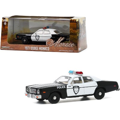 1977 Dodge Monaco White and Black "Police Department City of Roseville" 1/43 Diecast Model Car by Greenlight