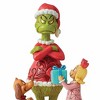 Jim Shore 7.25 In Max And Cindy Giving Gift To Grinch Present Dog Figurines - 3 of 3