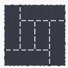 Dolonm 12"x12" Patio Deck Tiles, DIY Module Interlocking Decking Tiles Floor Tile,Easy and Quick Installation Court Tiles - 4 of 4