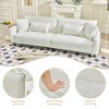 VASIP 97"Teddy Velvet Fashion Comfortable Sofa,Living Room, Bedroom, Reception Area, Office, Apartment. Soft for All Kinds of Living Space. - 3 of 4