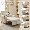 DOMETOUR Futon Chair Bed Convertible Chair 3-in-1 Pull Out Sleeper Chair Beds with USB Ports - 4 of 4