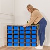 ECR4Kids Streamline 25 Cubby Tray Cabinet with 25 Scoop Front Storage Bins, 5x5, Natural - 4 of 4