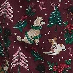rich burgundy holiday hounds