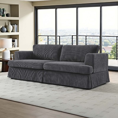 TiramisuBest 79" Wide Corduroy Comfort Sofa
