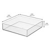 iDesign Plastic Makeup Drawer Organizer Tray - Set of 4 - Clear - 4 of 4