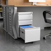AOBABO  Drawer File Cabinet with Lock,Metal Filing Cabinet with Wheels for Home Office & Business Enterprise, Legal/Letter Size, No Assembled Required - 3 of 4