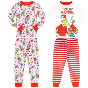 Kids The Grinch Feelin' Grinchy Pajamas 2-Pack - Size 6 - 1 of 4