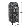 happimess Darla All-Weather Wicker/Metal Swing Top Hideaway Outdoor Trash Can - 3 of 4