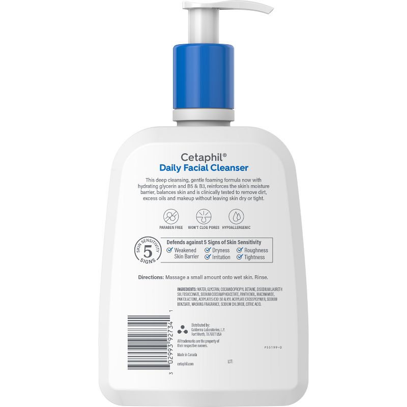 Cetaphil Daily Facial Cleanser, 3 of 13