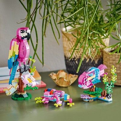 LEGO Creator Exotic Pink Parrot 3in1 Building Toy Set 31144