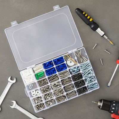 Juvale 3 Pack Bead Storage Organizer Box with 36 Grids and Removable Dividers - Plastic Container Tray for Craft and Jewelry - image 5
