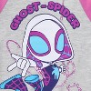 Marvel Spider-Gwen Ghost Spider Girls Long Sleeve Shirt and French Terry Pants 2 Piece Outfit Set for Toddlers - 4 of 4