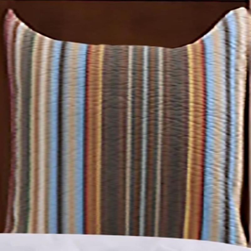 Sofia Reversible Cotton Pillow Sham King 20" x 36" Multicolor by Greenland Home Fashion, 2 of 5