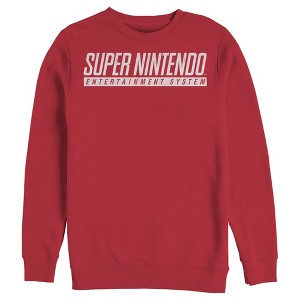 Men's Nintendo Super NES Text Logo Sweatshirt - 1 of 3