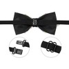INSPIRE CHIC Men's Diamond Pre-tied Adjustable Neck Tie Fashion Bow Tie for Wedding Party Business - 2 of 4