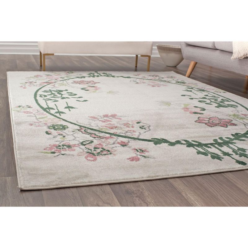 Rugs America Hanna Floral Transitional Area Rug, 4 of 8