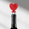 Unique Bargains Bottle Stoppers Teddy Bears Zinc Alloy Resin TPR Red Silver Tone Black 1 Pc - 2 of 3