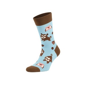 Funny Socks for Men Women Cool Colorful Novelty Crew Socks Fun Gift Idea for Adults 1 Pair - 1 of 4