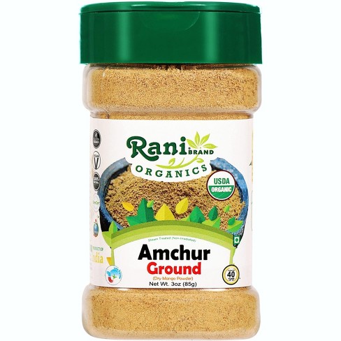 Organic Amchur (Mango) Ground - 3oz (85g) - Rani Brand Authentic Indian Products - image 1 of 4