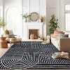 World Rug Gallery Contemporary Stripe Arch Design Area Rug - 2 of 4