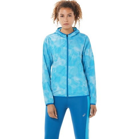 Asics Women's Packable Jacket Running Apparel, Xs, Blue : Target
