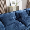 112" Chenille L-Shaped Cloud Sectional Sofa with Removable Ottoman - 4 of 4