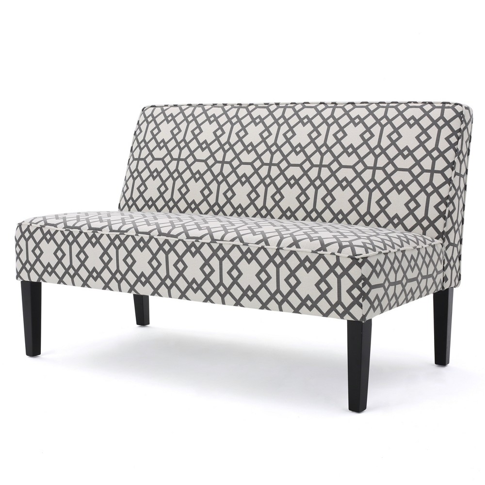 Photos - Sofa Dejon Loveseat Gray Pattern - Christopher Knight Home: Transitional Style,