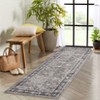 Coolmee Area Rug, Soft, Durable, Printed, Vintage Inspired, Low Pile, Non-Shedding, Easy Clean, Living Room RugBlack - 3 of 4