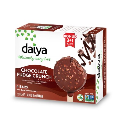 Daiya Chocolate Fudge Crunch Non-Dairy Frozen Dessert Bars - 10.4oz/4ct