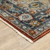 Oriental Weavers Aberdeen 1143H Rust/ Blue Indoor Area Rug - 2' x 3' - 3 of 4