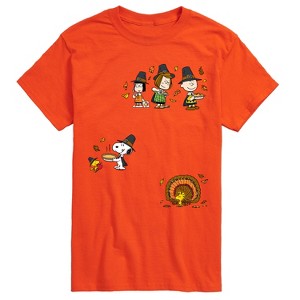 Men's - Peanuts - Thanksgiving Short Sleeve Graphic T-Shirt - 1 of 4