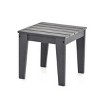 Wooden Outdoor Armchair and Ottoman Set, Classic Lounger Chair for Patio Comfort - Gray - 3 of 4
