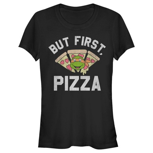  Teenage Mutant Ninja Turtles Ok But First Pizza Premium T-Shirt  : Clothing, Shoes & Jewelry