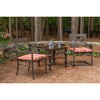 Casual Cushion Stripe Sunbrella Fabric 2-Piece Indoor/Outdoor Seat Pad Cushion - 2 of 4