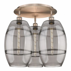 Vaz - 3 Light Flush Mount In Industrial Style-19.5 Inches Tall and 21.75 Inches Wide - 1 of 1