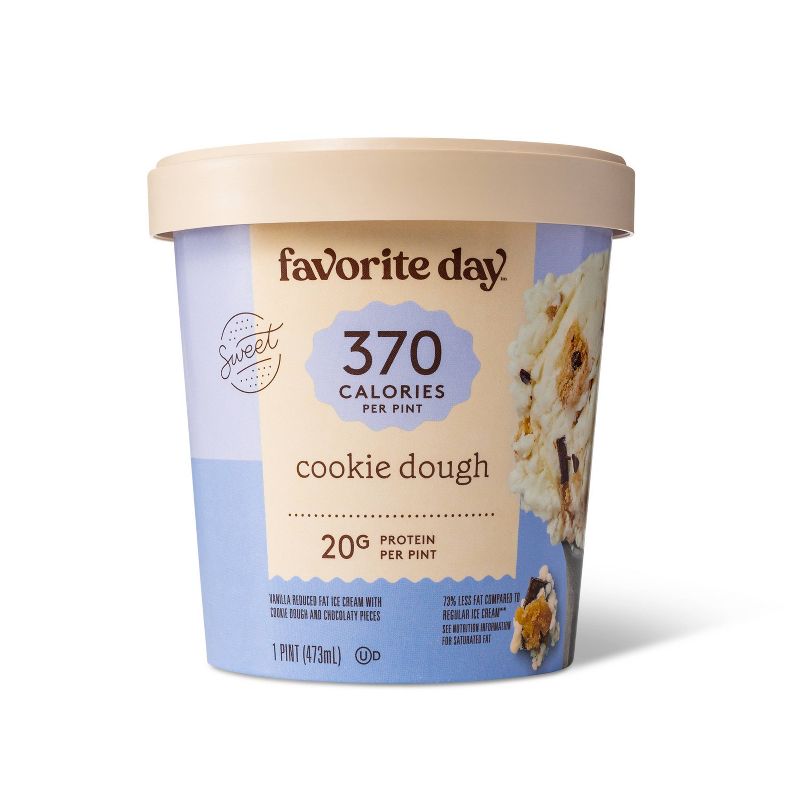 Reduced Fat Cookie Dough Ice Cream - 16oz - Favorite Day&#8482;, 1 of 11