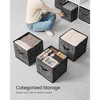 Set of 10 Storage Cubes, 13x13x13 Inch Foldable Fabric Bins with Double Handles, 11 lb Capacity Each for Closet Shelves Organization - 4 of 4