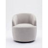 Lyngins Teddy Fabric Swivel Accent Chairs,Upholstered Arm Chairs with Low Back for Living Room,Bedroom - 4 of 4