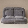 GlasFlength Bean Bag seats, Stylish and Comfortable Seating for Every Home, Contemporary, Classic Modern Designs, Gray,63.7”*59.8”*31.1" - 2 of 4