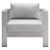 Modway Shore Sunbrella® Fabric Aluminum Outdoor Patio Armchair - 4 of 4