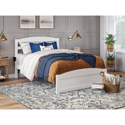 AFI Furnishings Warren Platform Bed F with Footboard WH